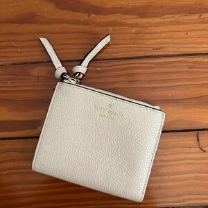 Kate Spade Cream/Light Pink Leather Wallet